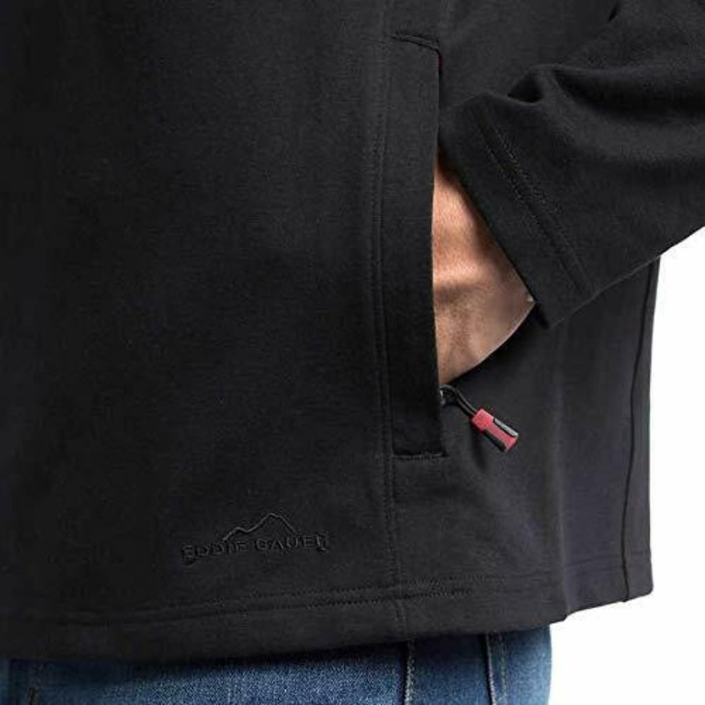 Men's Eddie Bauer Lightweight Mixed Media 1/4 Zip - Picture 3 of 6